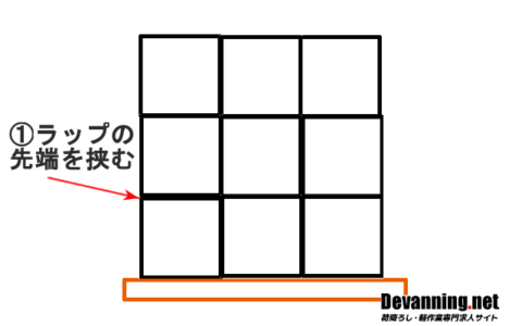 Kreatives Bild zu パレット ラップ巻きの手順とコツ【画像とイラストで解説】 - デバンネット パレット ラップ巻きの手順とコツ【画像とイラストで解説】 - デバンネット Bildidee